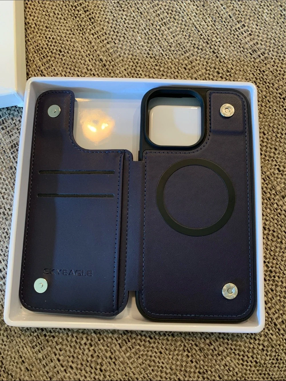 SkyEagle Compatible with Magsafe for iPhone 16 Pro Max Wallet Case w/Card Holder